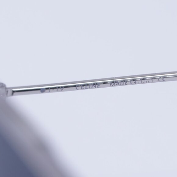 Celine CL40083U 16A Sunglasses Palladium 60mm Aviator Frame, Smoke Lenses - Picture 4 of 11